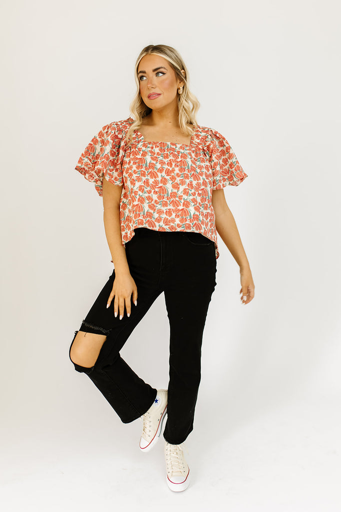 bethany floral blouse