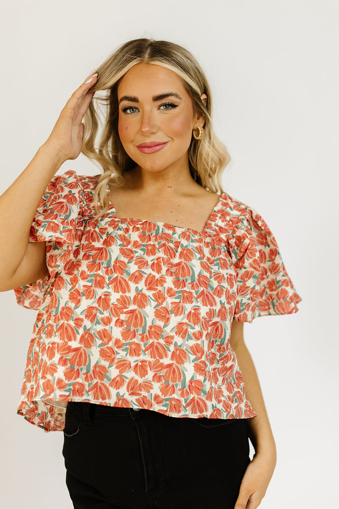 bethany floral blouse