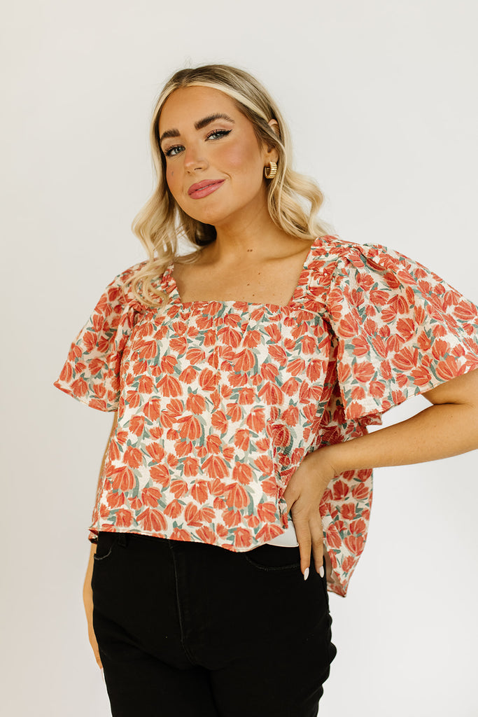 bethany floral blouse