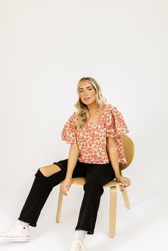 bethany floral blouse