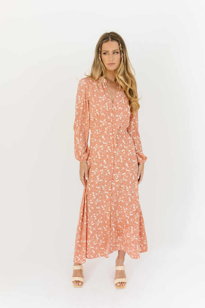 yesterday button dress