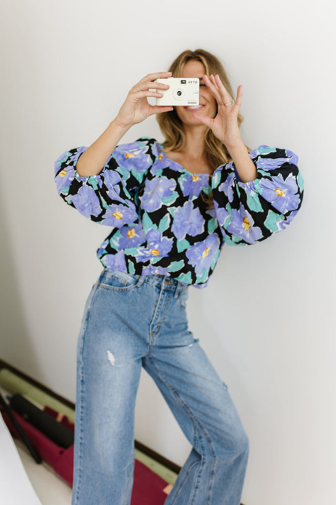 frame top // floral *zoco exclusive*