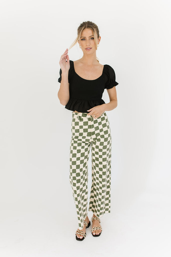 time out smocked top