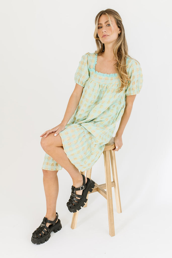 harper plaid dress