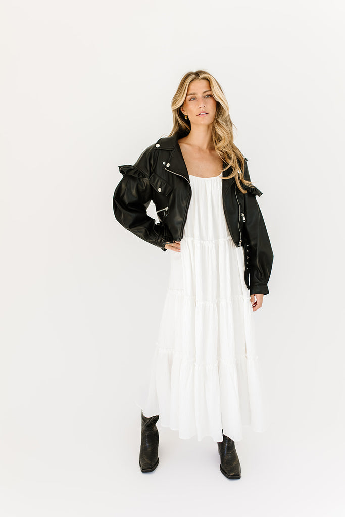 chicago faux leather jacket