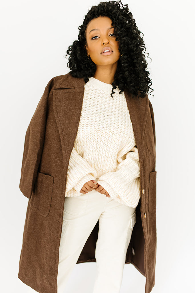 brooklyn trench coat // chestnut