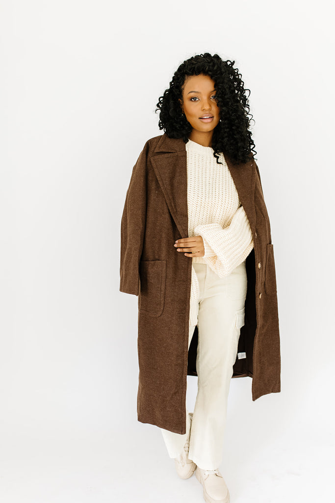brooklyn trench coat // chestnut