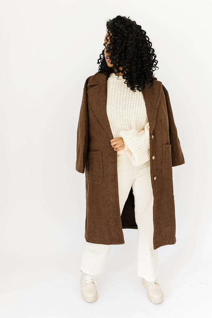 brooklyn trench coat // chestnut