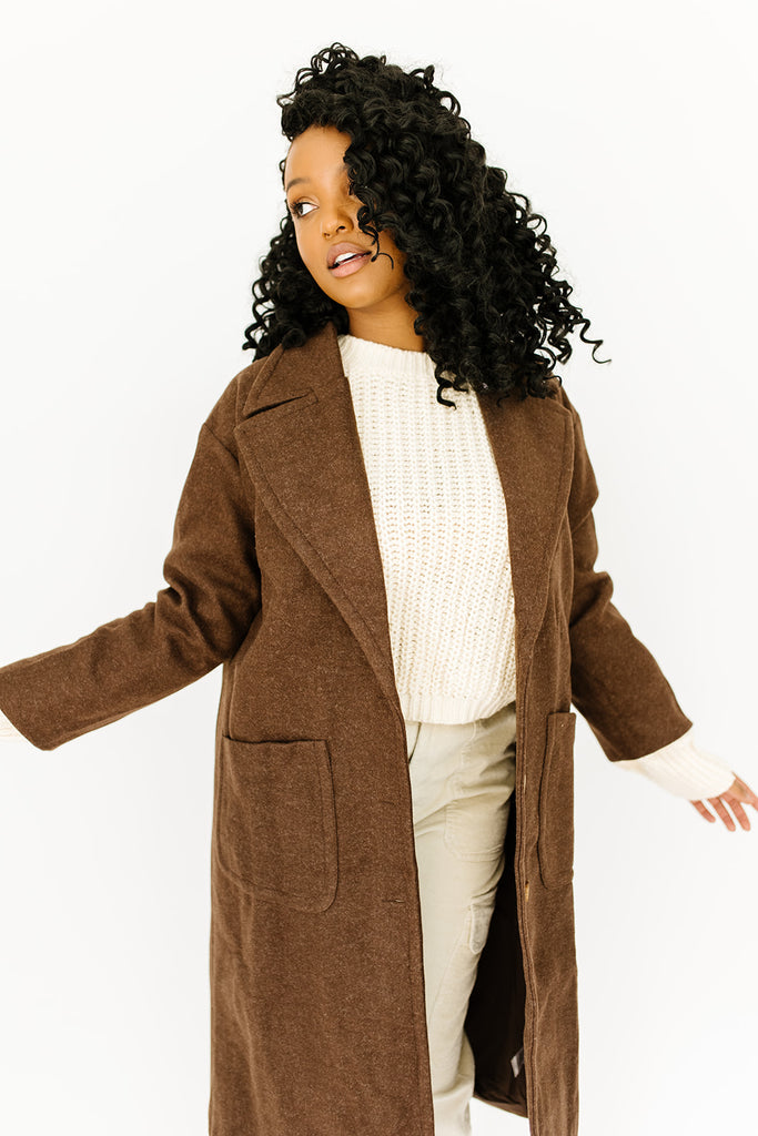 brooklyn trench coat // chestnut