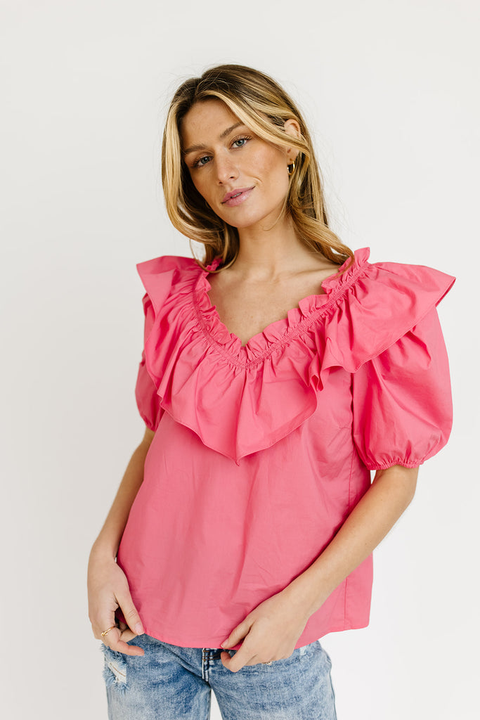 midtown puff sleeve top