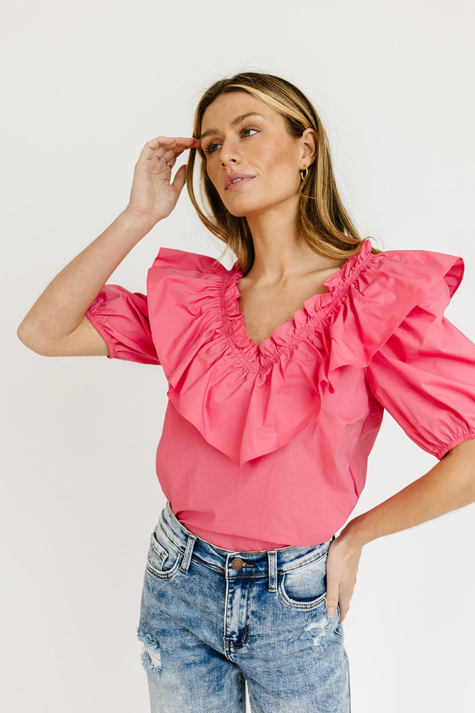 midtown puff sleeve top