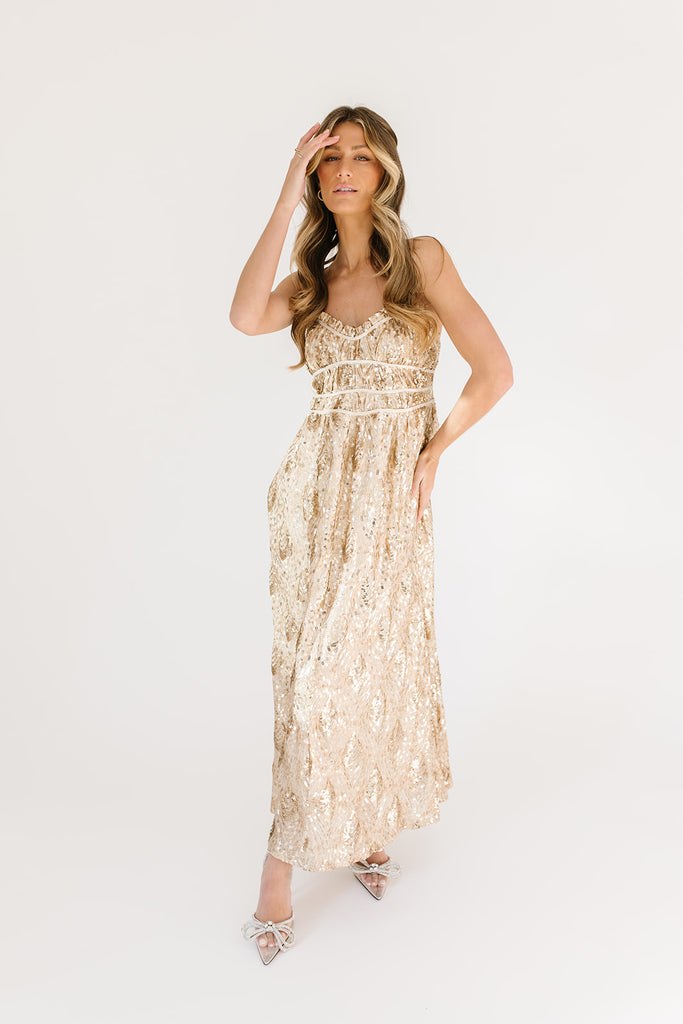 see me again sequin maxi dress