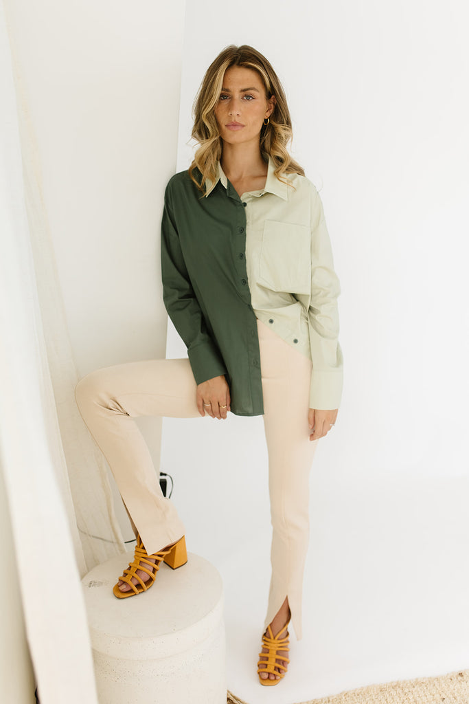 take me back button up