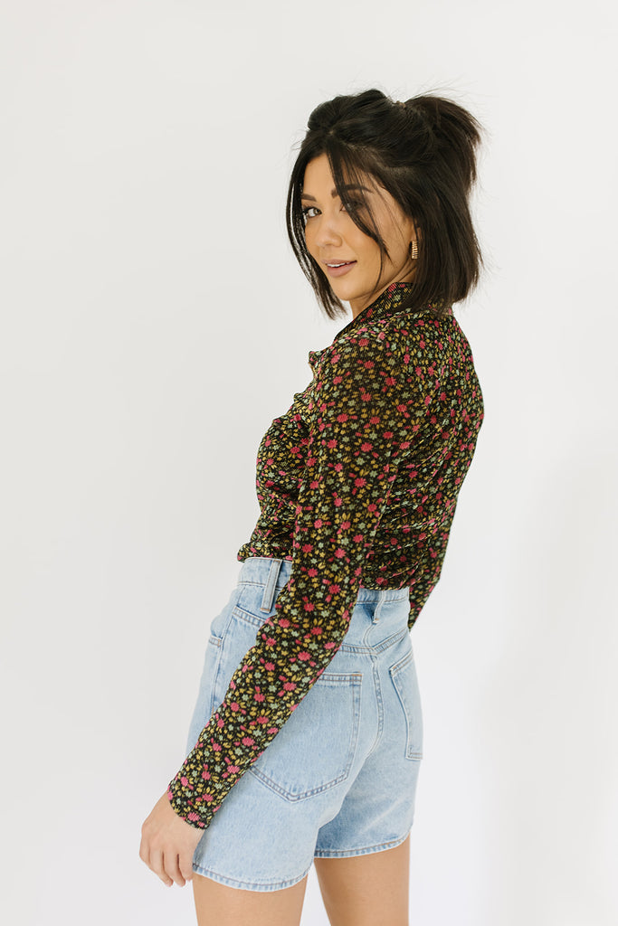 ladies first corduroy button up