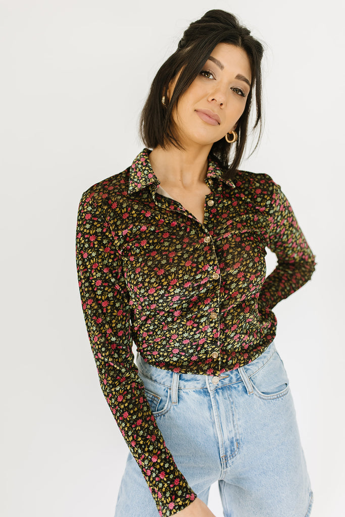 ladies first corduroy button up