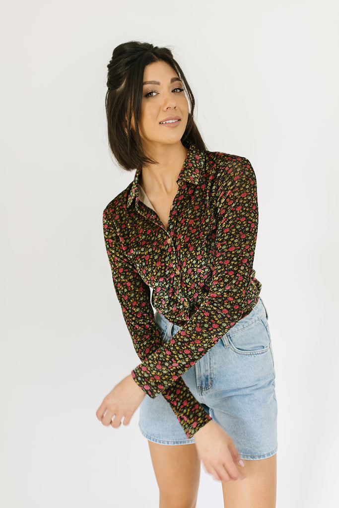 ladies first corduroy button up