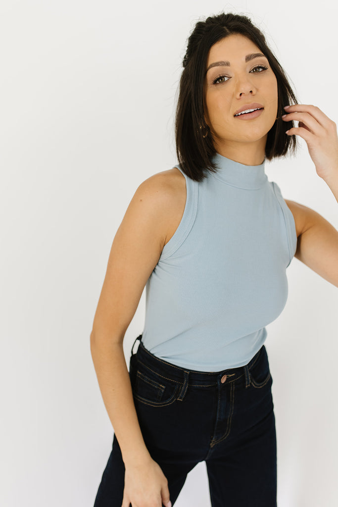 countryside mock neck tank
