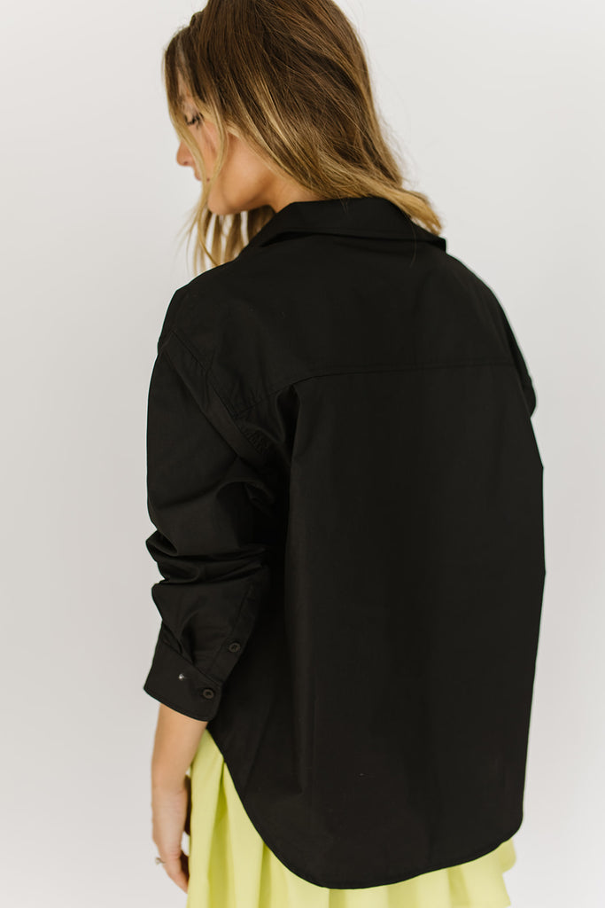 black to basics button up