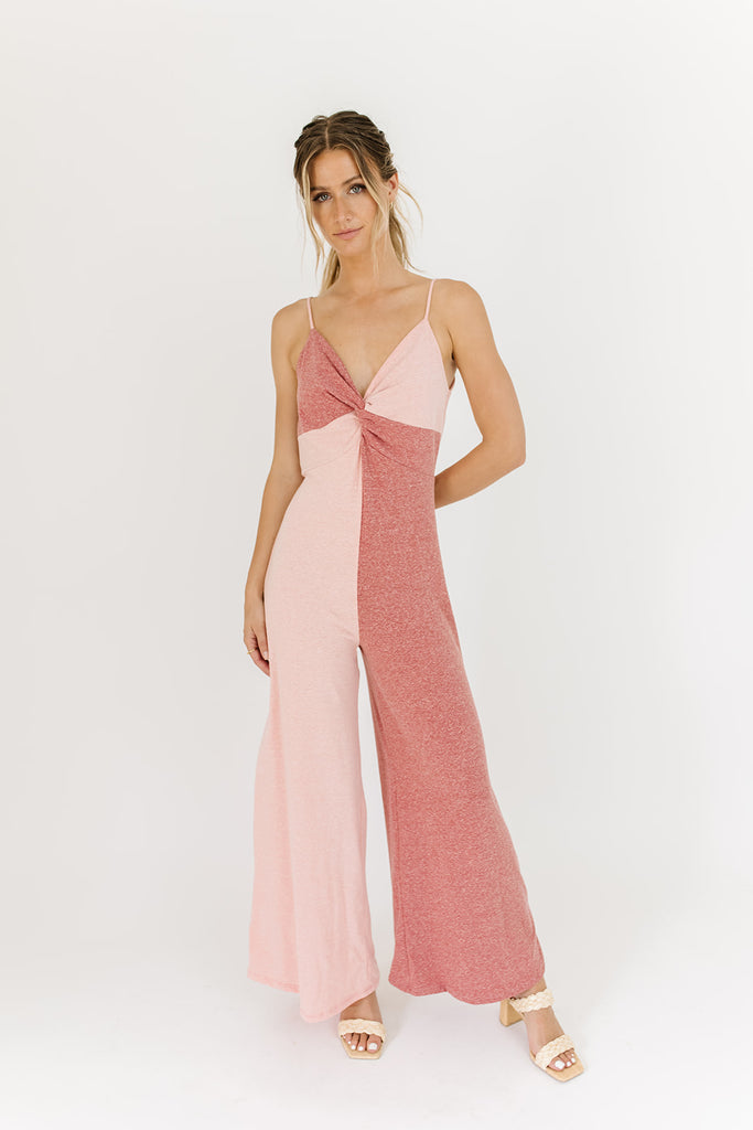 cora color block jumpsuit