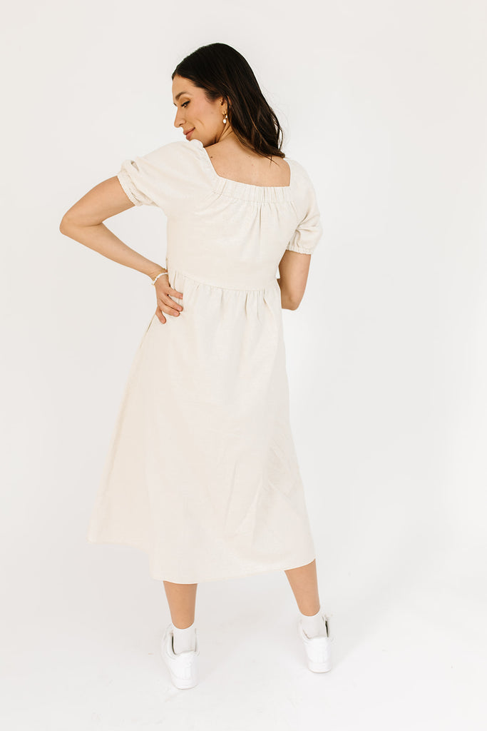 wilma midi dress // natural