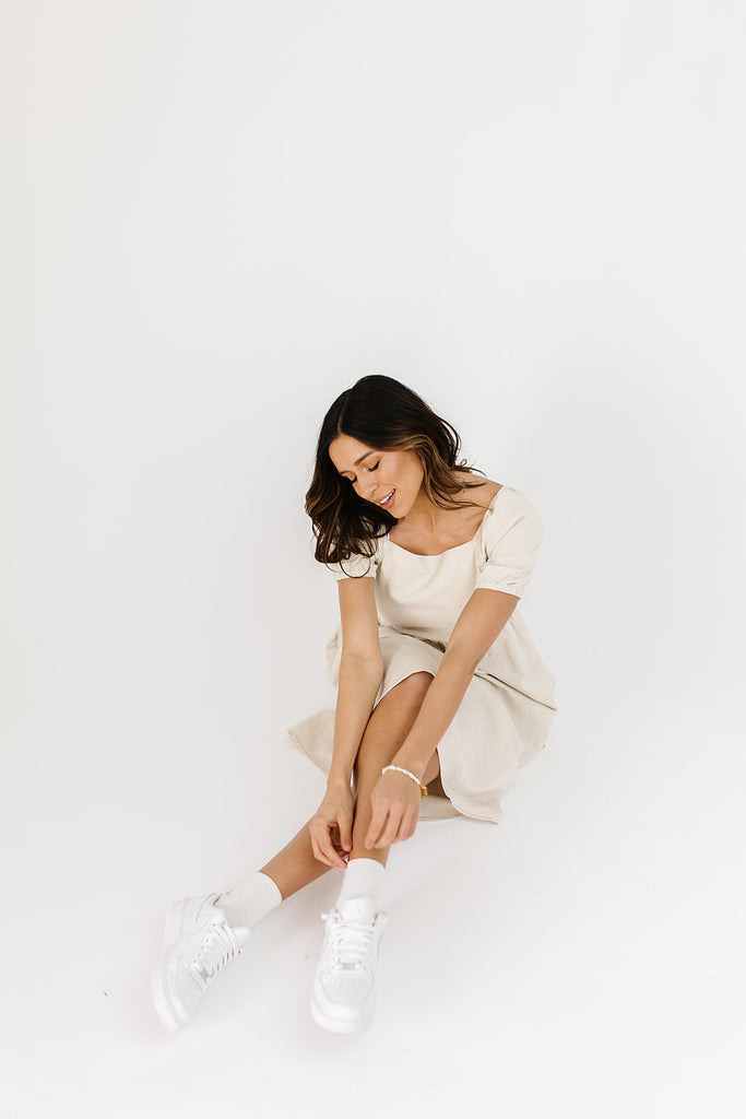 wilma midi dress // natural