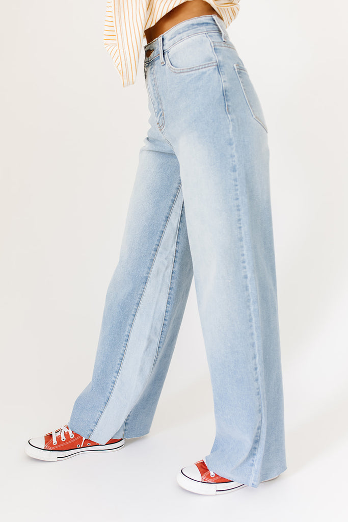 avril wide leg denim
