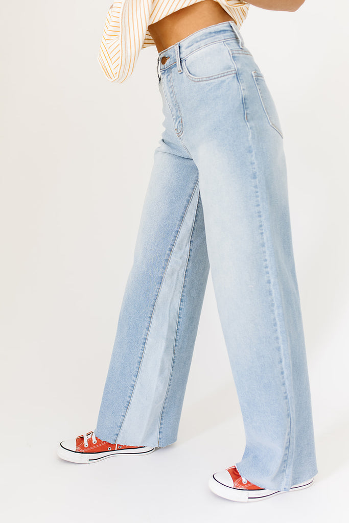 avril wide leg denim