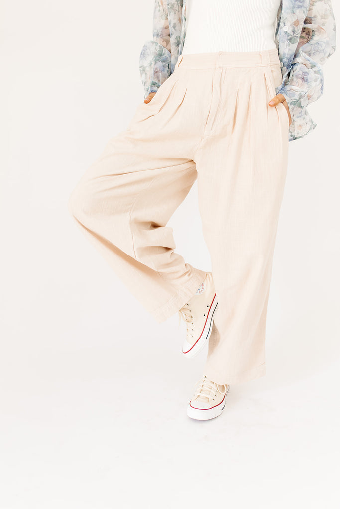 lotta love linen trousers // free people