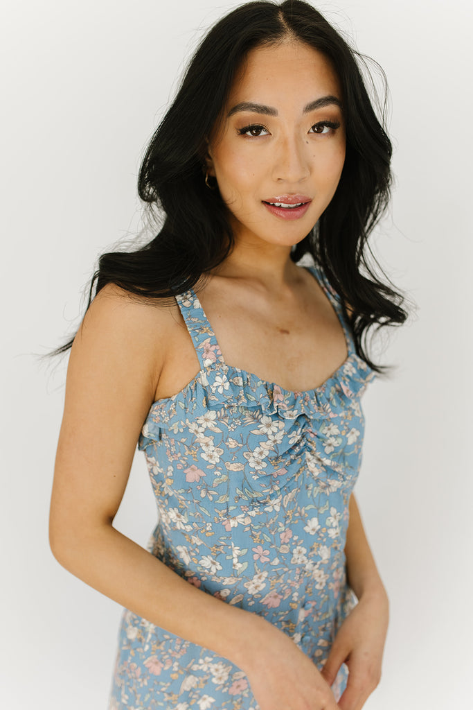 kora floral tank dress