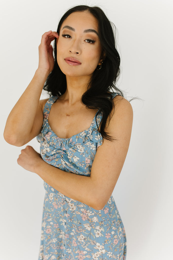 kora floral tank dress