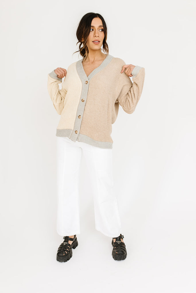 crissy color block cardigan