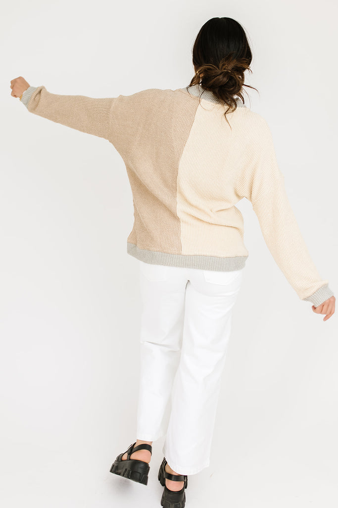 crissy color block cardigan