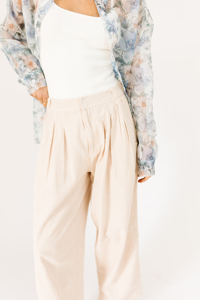 lotta love linen trousers // free people