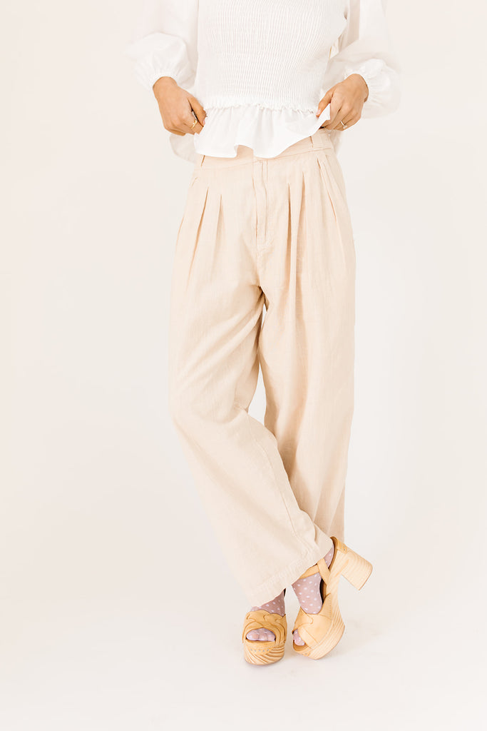 lotta love linen trousers // free people