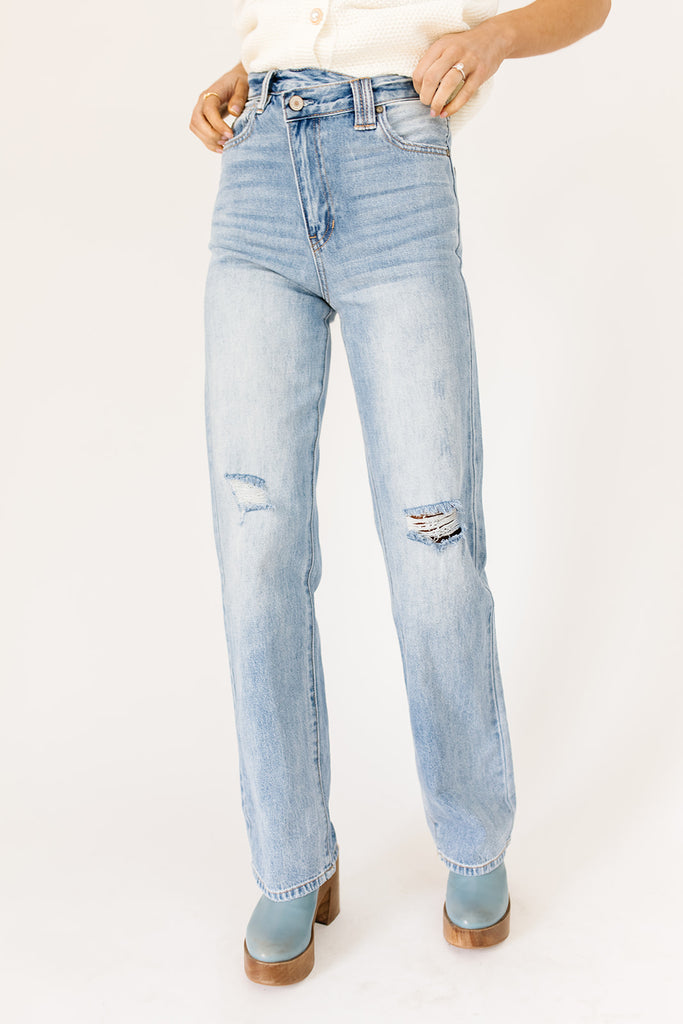 chloe crossover denim