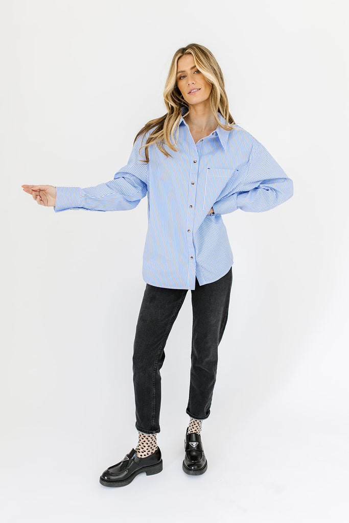 rudy striped button up