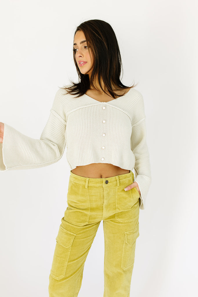 downtown ribbed sweater top
