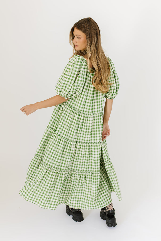 daymaker dress // green gingham