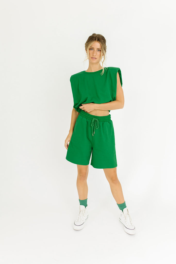 pacifica sweat set // emerald