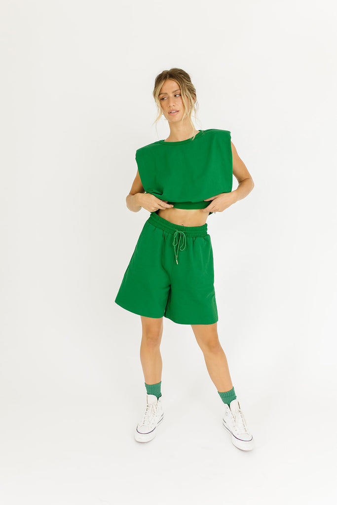 pacifica sweat set // emerald