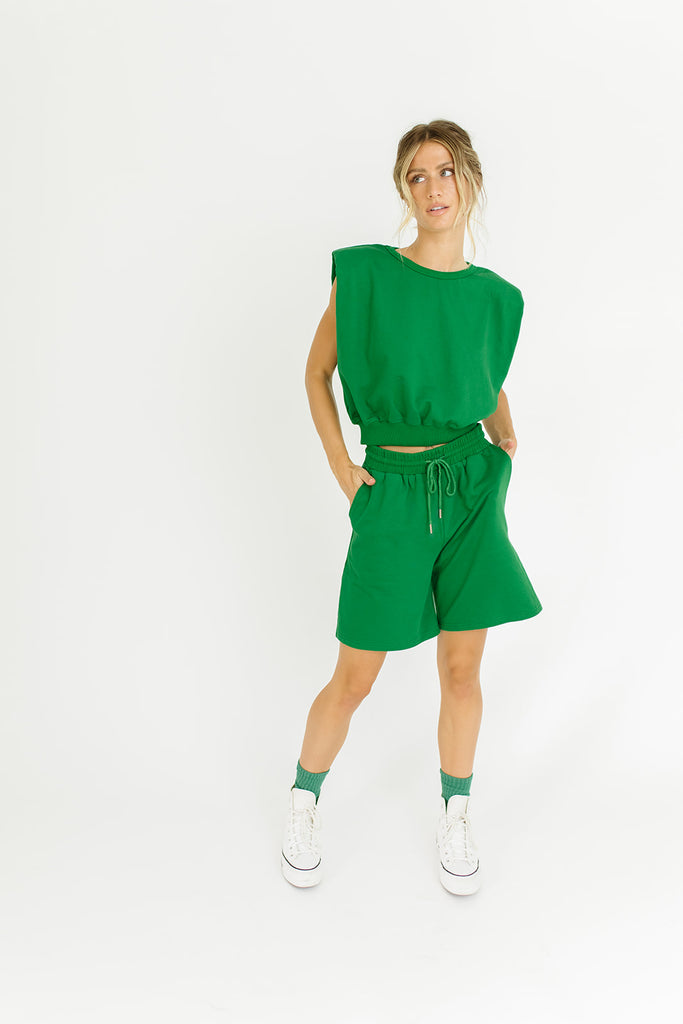 pacifica sweat set // emerald