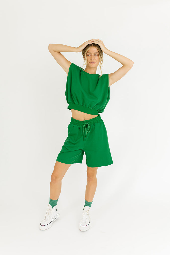 pacifica sweat set // emerald