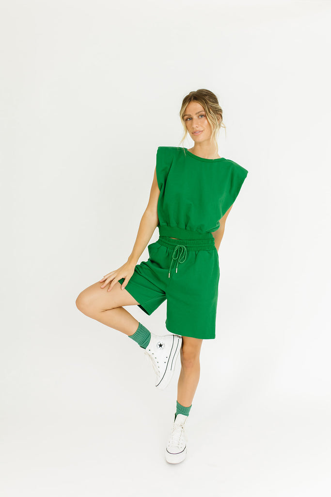 pacifica sweat set // emerald