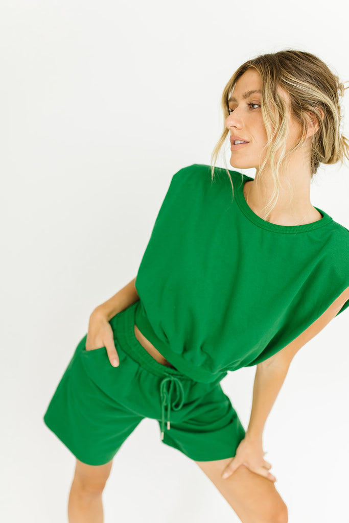 pacifica sweat set // emerald