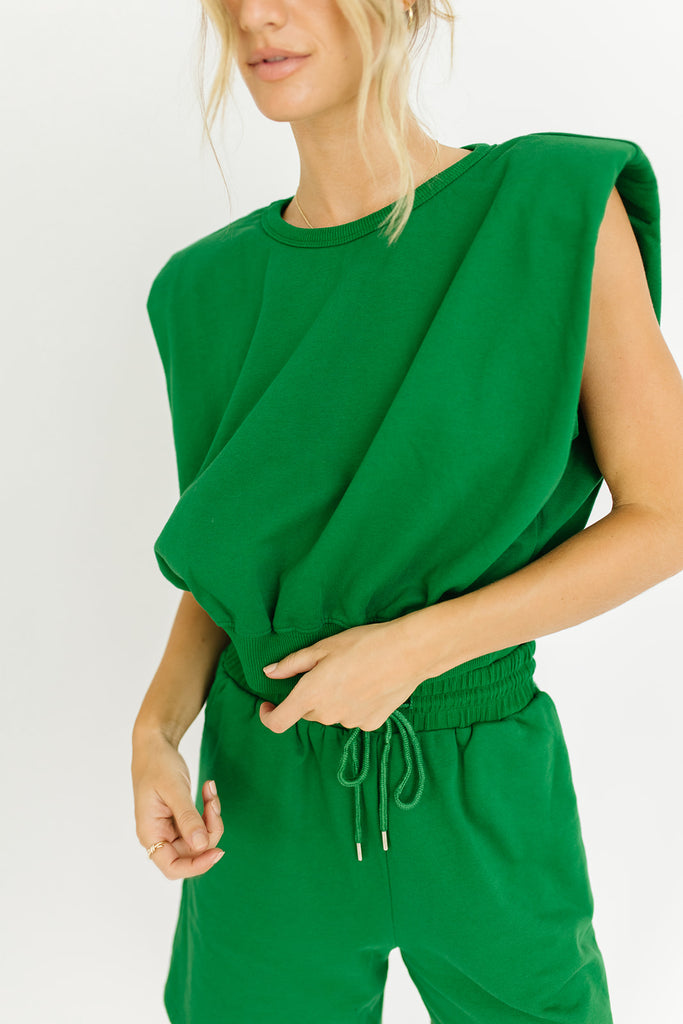 pacifica sweat set // emerald