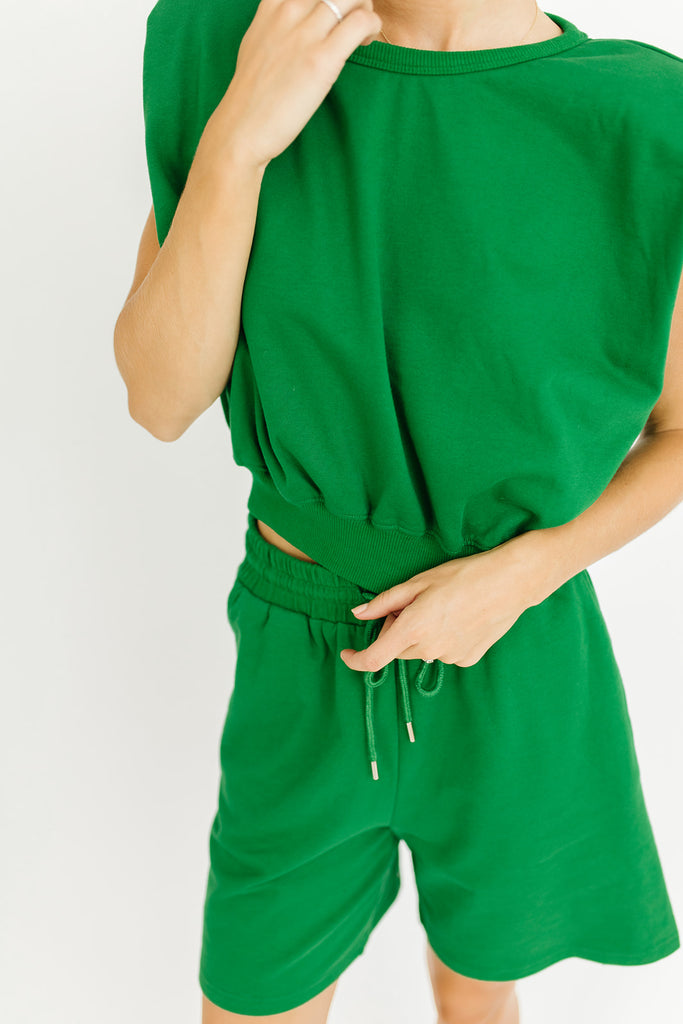 pacifica sweat set // emerald