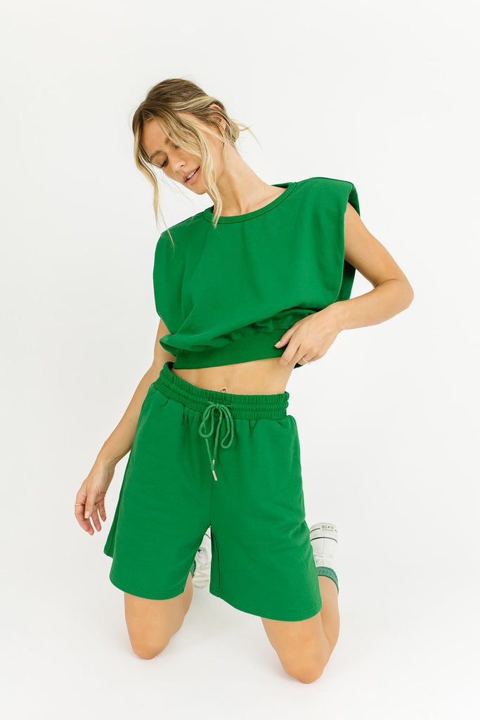 pacifica sweat set // emerald