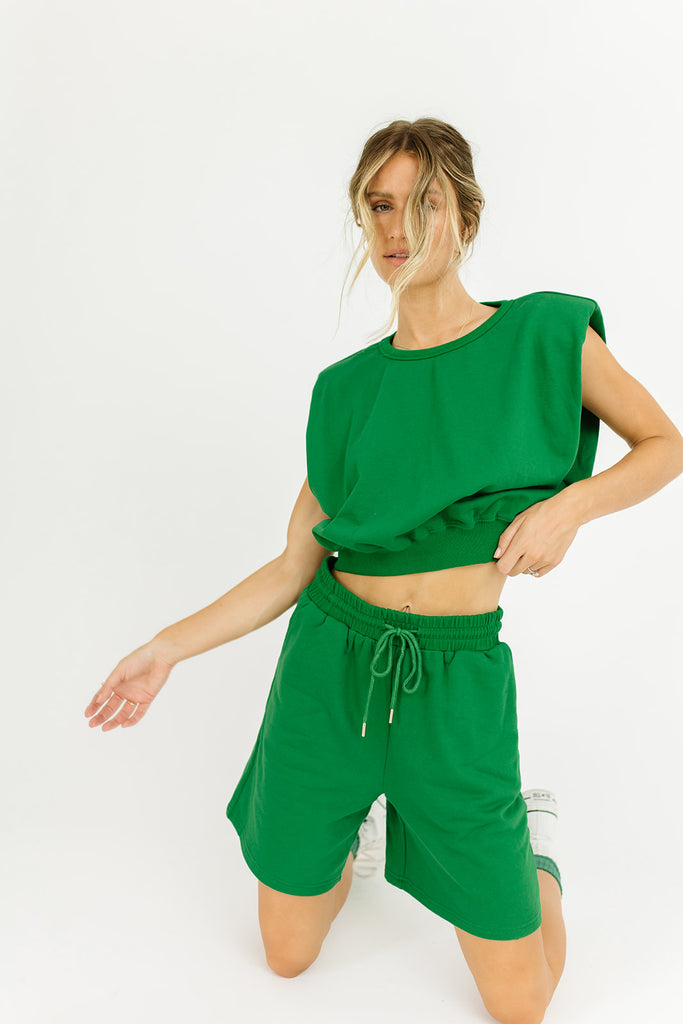 pacifica sweat set // emerald