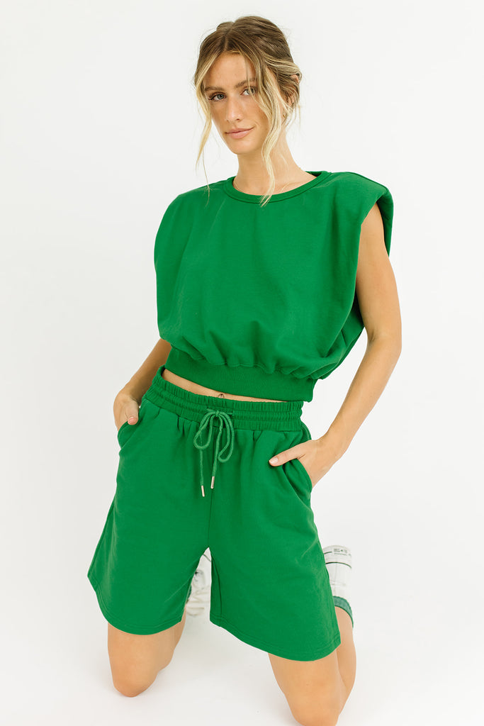 pacifica sweat set // emerald