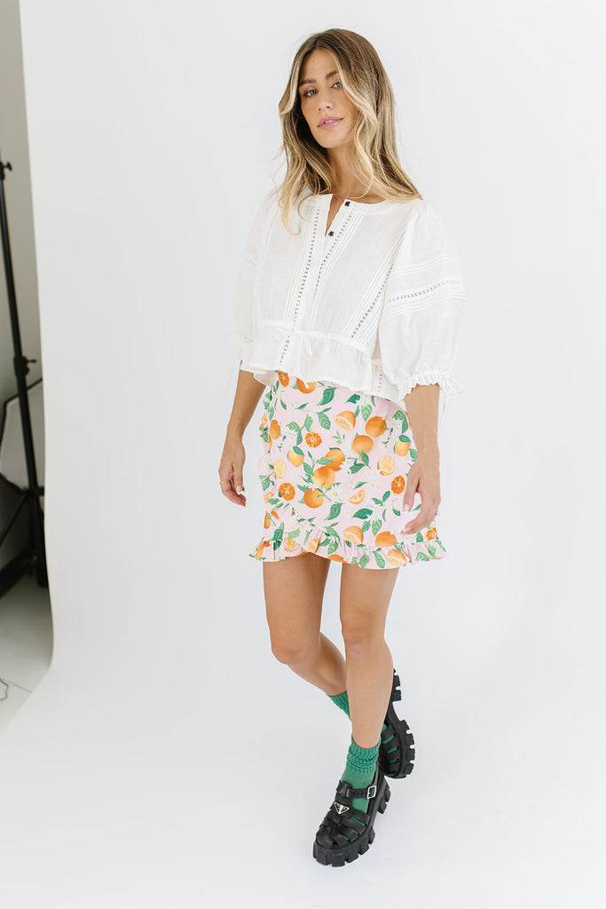 peachy girl mini skirt